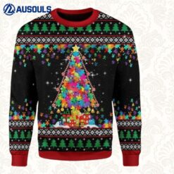 Autism Christmas Tree Ugly Sweaters For Men Women Unisex
