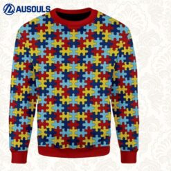 Autism Puzzel Ugly Sweaters For Men Women Unisex