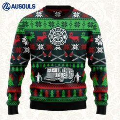 Awesome Firefighter Ugly Sweaters For Men Women Unisex