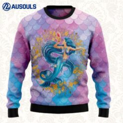 Awesome Mermaid Ugly Sweaters For Men Women Unisex