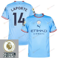 Aymeric Laporte 14 Manchester City 2022-2023 Home Men Jersey - Sky Blue