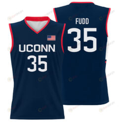 Azzi Fudd #35 UConn Huskies Basketball Jersey - Men Navy