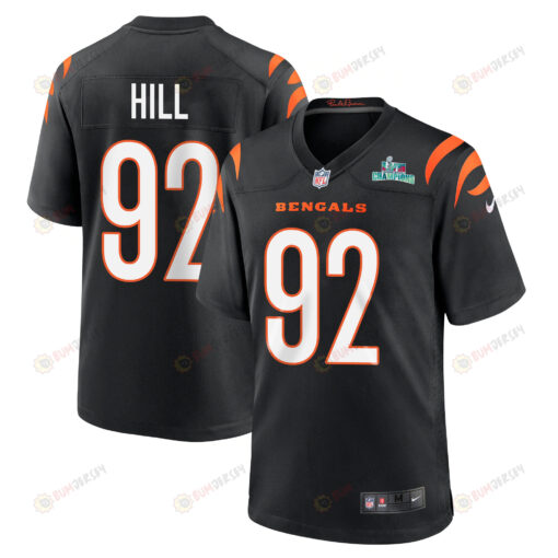 B.J. Hill 92 Cincinnati Bengals Super Bowl LVII Champions Men's Jersey - Black