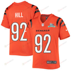 B.J. Hill 92 Cincinnati Bengals Super Bowl LVII Champions Youth Alternate Game Jersey - Black