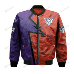 BYU Cougars Bomber Jacket 3D Printed Abstract Pattern Sport