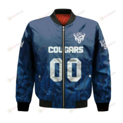 BYU Cougars Bomber Jacket 3D Printed Team Logo Custom Text And Number