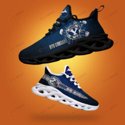 BYU Cougars Logo Broken Pattern 3D Max Soul Sneaker Shoes