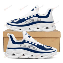 BYU Cougars Logo Curve Line Pattern Custom Name 3D Max Soul Sneaker Shoes