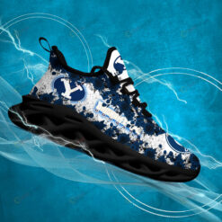 BYU Cougars Logo Flower Pattern 3D Max Soul Sneaker Shoes