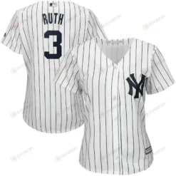 Babe Ruth New York Yankees Women's Cool Base Player Jersey - White