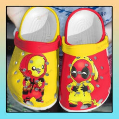 Baby Deadpool And Pikachu Crocs Crocband Clog Comfortable Water Shoes - AOP Clog