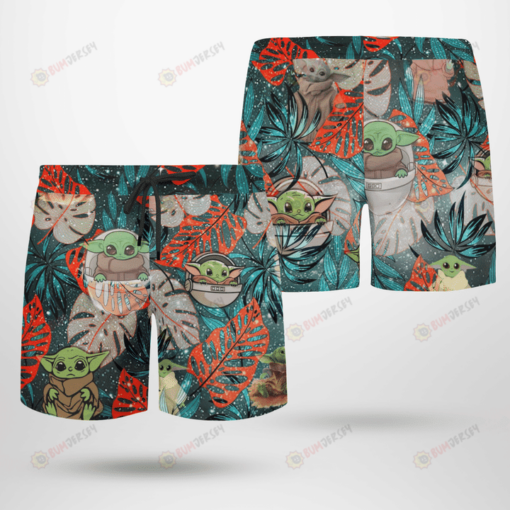 Baby Yoda Star Wars Hawaiian Shorts Summer Shorts Men Shorts - Print Shorts