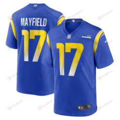 Baker Mayfield 17 Los Angeles Rams Game Player Jersey - Royal