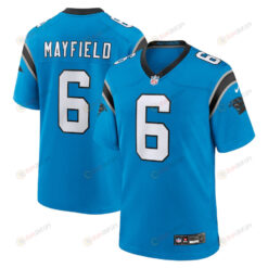 Baker Mayfield 6 Carolina Panthers Alternate Player Game Men Jersey - Blue