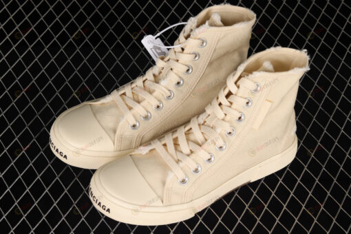 Balenciaga Paris High Top Shoes Sneakers In Beige