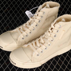 Balenciaga Paris High Top Shoes Sneakers In Beige