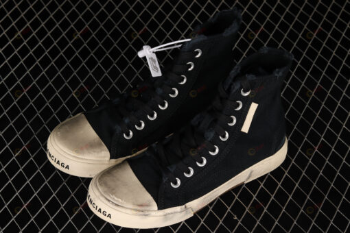 Balenciaga Paris High Top Shoes Sneakers In Black