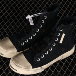 Balenciaga Paris High Top Shoes Sneakers In Black