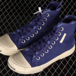 Balenciaga Paris High Top Shoes Sneakers In Navy