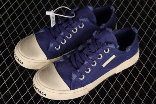 Balenciaga Paris Low Top Shoes Sneakers In Navy