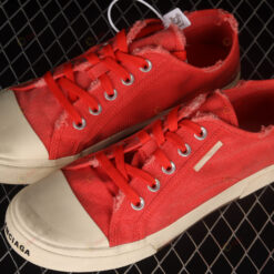 Balenciaga Paris Low Top Shoes Sneakers In Red