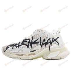 Balenciaga Runner Graffiti Sneaker In Black/White Shoes Sneakers
