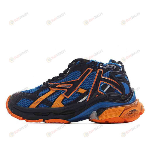 Balenciaga Runner In Orange/Navy/Black Shoes Sneakers