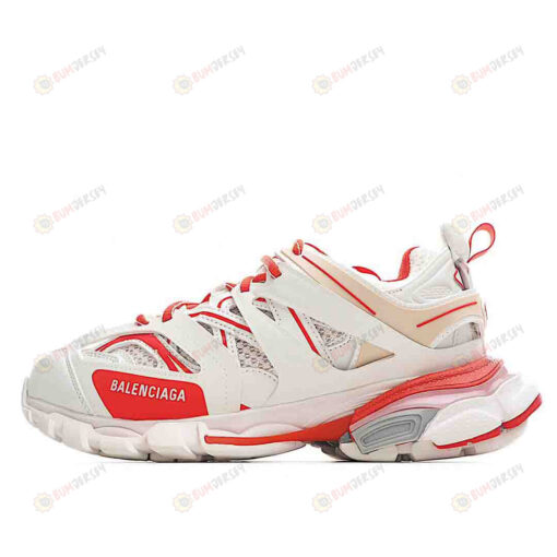 Balenciaga Track Sneaker In White/Red Shoes Sneakers