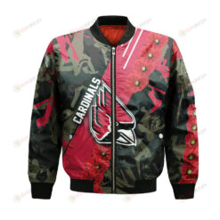 Ball State Cardinals Bomber Jacket 3D Printed Sport Style Keep Go on