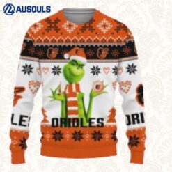 Baltimore Orioles Baseball American Grinch Christmas Ugly Sweaters For Men Women Unisex