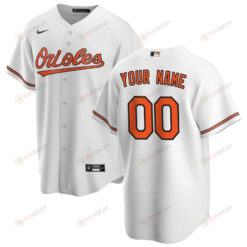 Baltimore Orioles Home Custom Men Jersey - White