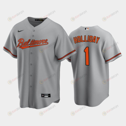 Baltimore Orioles Jackson Holliday 1 2022-23 Draft Gray Road Jersey