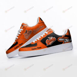 Baltimore Orioles Mascot Logo Pattern Custom Name Air Force 1 Printed