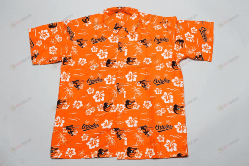 Baltimore Orioles Orange ??3D Printed Hawaiian Shirt