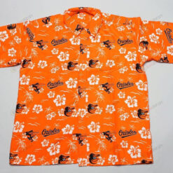 Baltimore Orioles Orange Hawaiian Shirt Beach Short Sleeve