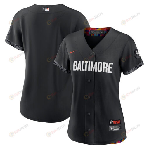 Baltimore Orioles Women 2023 City Connect Jersey - Black