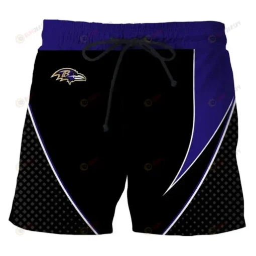 Baltimore Ravens Black Navy Hawaiian Shorts Summer Shorts Men Shorts - Print Shorts