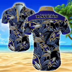 Baltimore Ravens Classic Curved Hawaiian Shirt