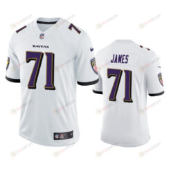 Baltimore Ravens Ja'Wuan James 71 White Vapor Limited Jersey - Men's