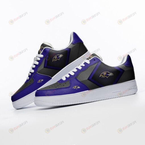 Baltimore Ravens Logo Pattern Custom Air Force 1 Printed