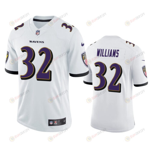 Baltimore Ravens Marcus Williams 32 White Vapor Limited Jersey - Men's