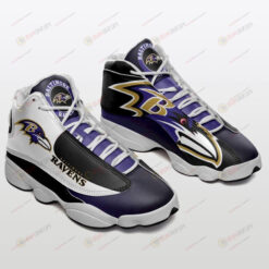 Baltimore Ravens Pattern Air Jordan 13 Shoes Sneakers