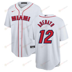 Bam Adebayo 12 Miami Heat x Boston Red Sox Baseball Men Jersey - White