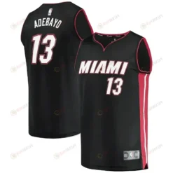 Bam Adebayo Miami Heat Fast Break Player Jersey - Icon Edition - Black