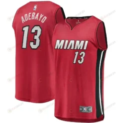 Bam Adebayo Miami Heat Fast Break Player Jersey - Statement Edition - Red