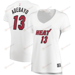 Bam Adebayo Miami Heat Women's Fast Break Player Jersey - Association Edition - White Jersey