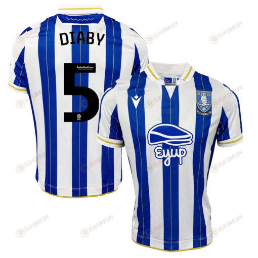 Bambo Diaby 5 Sheffield Wednesday FC 2023-24 Home Men Jersey - Blue