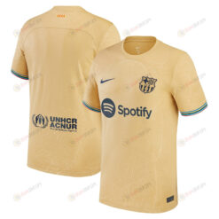 Barcelona 2022/23 Away Breathe Stadium Player Blank Jersey - Yellow