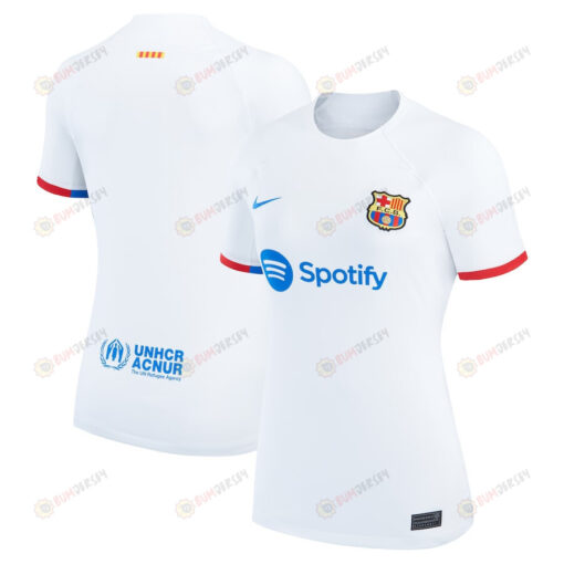 Barcelona 2023/24 Away Women Jersey - White