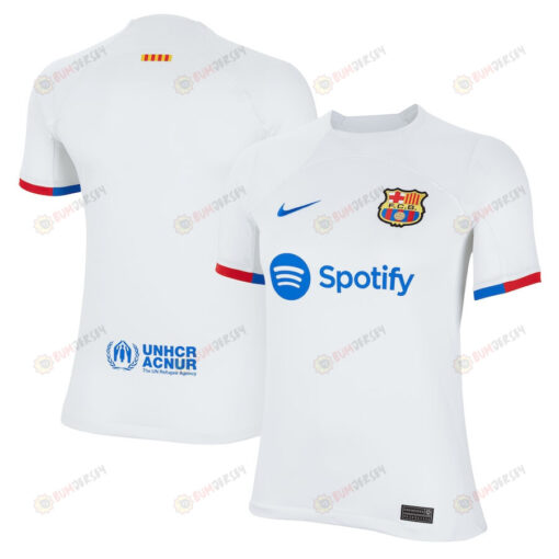 Barcelona 2023/24 Away Youth Jersey - White